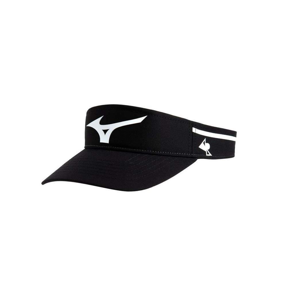 Visera Mizuno April Ross Hombre Negras/Blancas España FYIU-16530